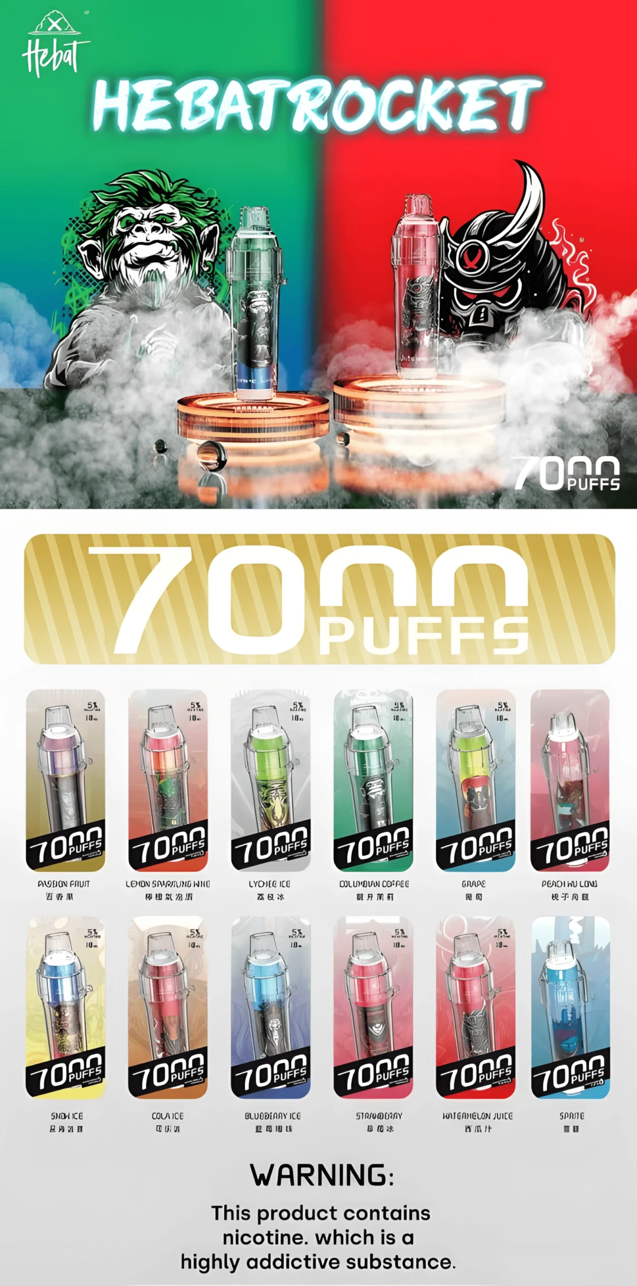 HEBAT BOOM 7000 Puffs 一次性電子煙 喜貝拋棄式煙桿 口味與批發指南 1 HEBAT BOOM 7000 Puffs 一次性電子煙 喜貝拋棄式煙桿 口味與批發指南