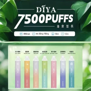 Diya 叮啞 7500 Puffs 拋棄式電子煙|原裝正品・15種口味選擇・13ml 煙油・台灣現貨 19 Diya 叮啞 7500 Puffs