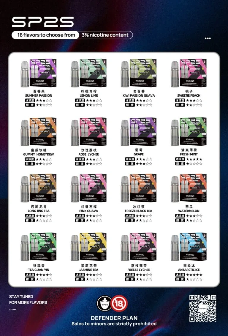SP2S MACHINE X 專用煙彈|原裝正品 16 種口味 3% 鹽尼 2顆/盒 台灣現貨 1 SP2S MACHINE X 專用煙彈|原裝正品 16 種口味 3% 鹽尼 2顆/盒 台灣現貨