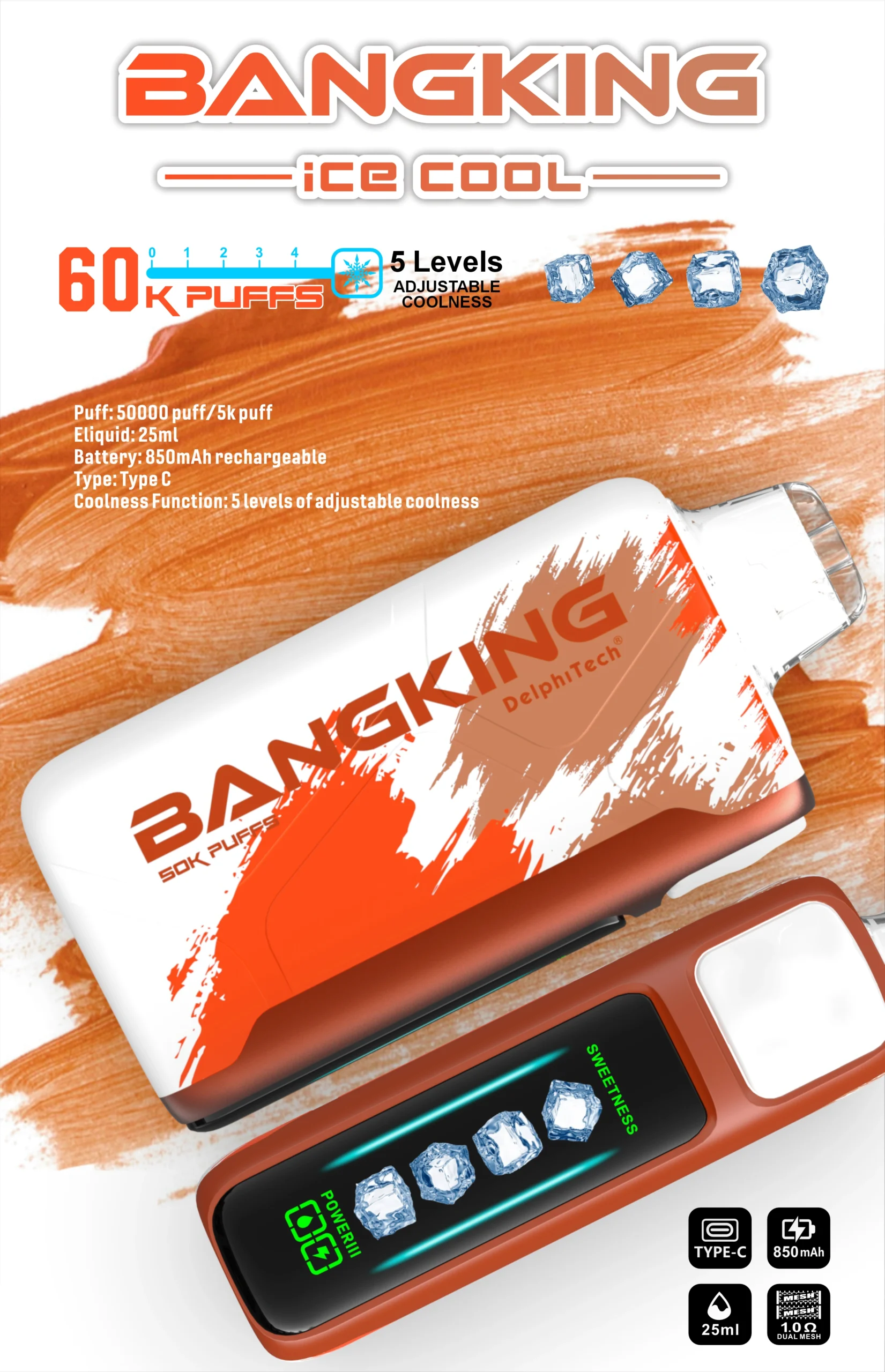 BangKing Ice Cool 6萬口拋棄式電子煙推薦|25ml煙油・五段冰感調節・60K長續航 7 BangKing Ice Cool 6萬口拋棄式電子煙推薦|25ml煙油・五段冰感調節・60K長續航:圖片 7